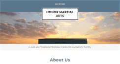 Desktop Screenshot of honormartialarts.com